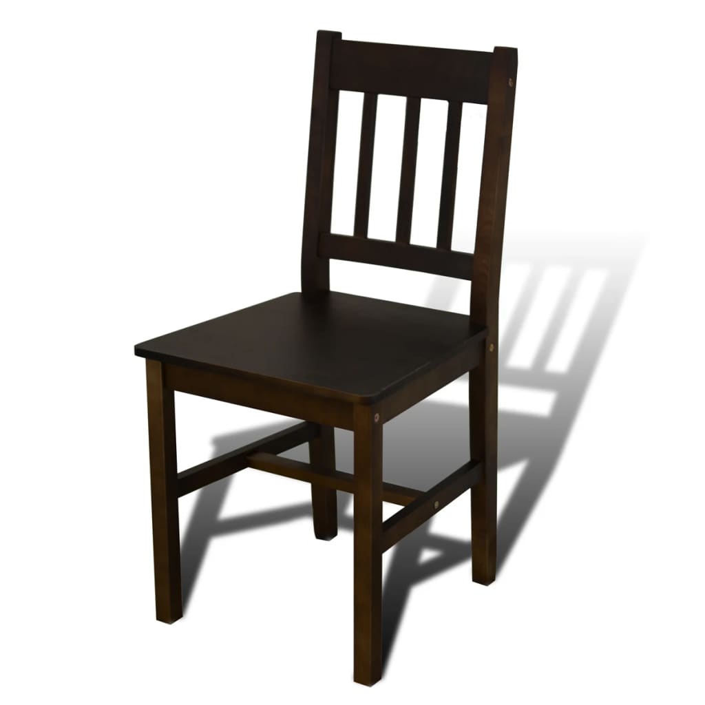 vidaXL Dining Table and Chair Dining Set Dinner Table with 4 Chairs Natural