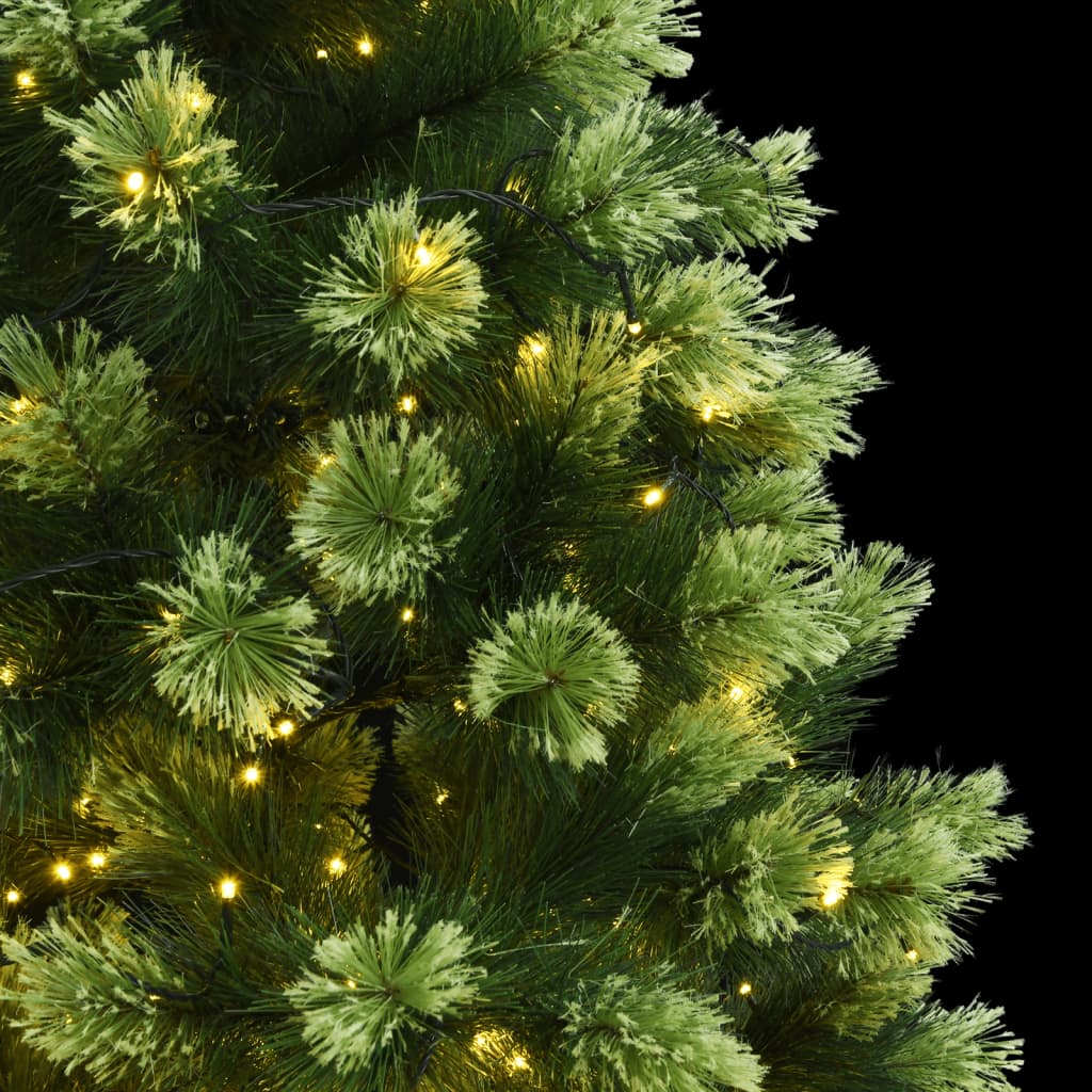 vidaXL Artificial Hinged Christmas Tree 300 LEDs 82.7"