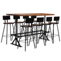 vidaXL Bar Table and Chair Set Kitchen Dining Table Set Solid Reclaimed Wood