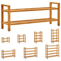 vidaXL Shoe Rack Shoe Storage Organizer Shoe Shelf for Closet Solid Oak Wood